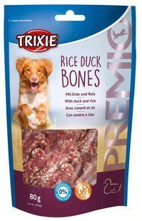 Ласощі Trixie Premio Rice Duck Bones для собак, качка з рисом, 80 г 31742 фото