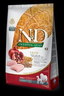 Farmina (Фармина) n&d low Grain dog Light Chicken & Pomegranate Adult Medium & Maxi 2,5 кг Низкозерновой сухой 156385 фото