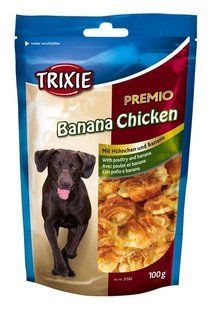 Лакомство для собак Trixie Banana&Chicken (курица банан) 100 гр TX-31582 фото