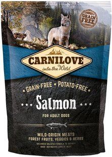 Carnilove Adult Salmon 1,5 кг повнораціонний беззерновий корм для собак всіх порід з м'ясом лосося 150826/8914 фото