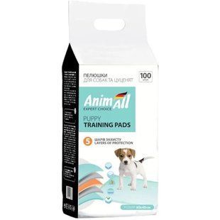 Пеленки для собак и щенков AnimAll Puppy Training Pads, 60х45 см, 100 шт 160344 фото