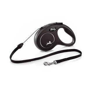 Поводок-рулетка Flexi с тросом New Classic S 5 м / 12 кг Красный 11781 BLACK Flexi фото