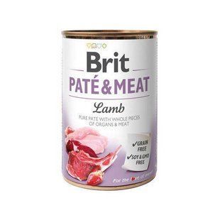 Консерва Brit Pat&eacute; & Meat dog k 400 г для собак взрослых и пожилых с ягненком 100861/100077/0441 фото