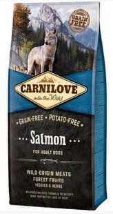 Carnilove Adult Salmon 12 кг повнораціонний беззерновий корм для собак всіх порід з м'ясом лосося 150819/8907 фото