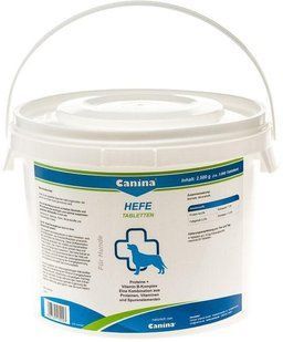Canina Hefe 2500г х 3100табл для собак дріжджовий комплекс з ензимами, амінокислотами, вітамінами 130023 AD фото