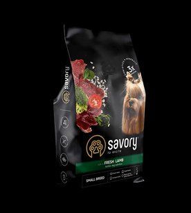 Сухой корм Savory 8 кг для собак малых пород со свежим мясом ягненка 30334 фото