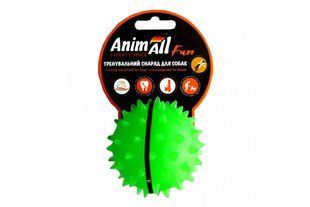 Іграшка AnimAll Fun м'яч каштан для собак, 7 см, зелена 127756 фото