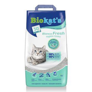Наполнитель бентонитовый Biokats Bianco Frech 10 кг для кошачьего туалета G-75.64 фото