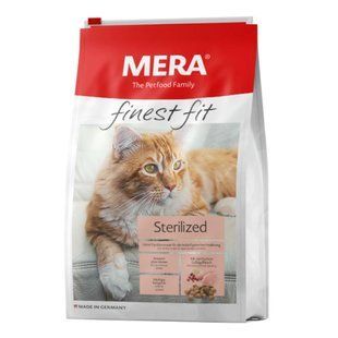 MERA finest fit Sterilized корм для стерилизованных кошек, со свежим мясом птицы и клюквой, 4 кг 34034 фото