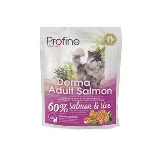 Profine Cat Derma сухий корм для довгошерстих котів з лососем 0,3 кг 170571/7756 фото