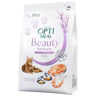 Сухой корм Optimeal Beauty Harmony для кошек, с успокаивающим эффектом, на основе морепродуктов, 1.5 кг B1802301 фото
