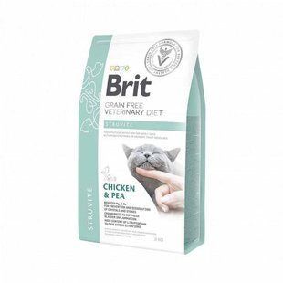 Brit GF Veterinary Diets Cat Struvite 2 кг Сухой корм для кошек, при заболеваниях мочевыводящих путей 170954/528271 фото