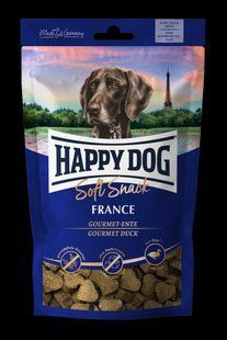М'які ласощі Happy dog Soft Snack France для собак зі смаком качки та картоплі 100 г 60686 фото