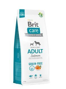 Сухой корм Brit Care Dog Grain-free Adult для собак малых и средних пород, беззерновой с лососем, 12 кг 172198 фото