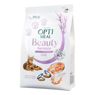 Сухой корм Optimeal Beauty Harmony для кошек, с успокаивающим эффектом, на основе морепродуктов, 4 кг B1842301 фото