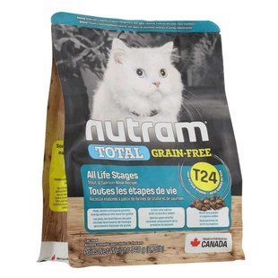 T24_Nutram Total GF 340 г без зерновой корм для котов на всех стадиях жизни, с лососем и форелью T24_(340g) фото