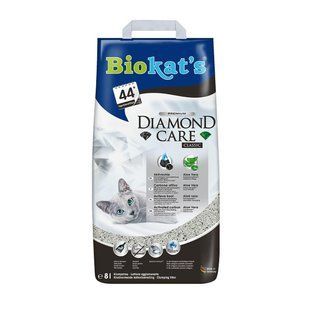 Наполнитель бентонитовый Biokats Diamond Classic 8 л для туалета кошек G-613253 фото