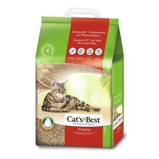 Наповнювач туалету для кішок Rettenmaier Cats Best Original 20 л / 8,6 кг дерев'яний JRS318669/6695 фото