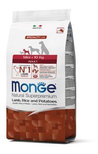 Monge Dog Mini Adult ягня, рис та картопля 2,5 кг 70011549 фото