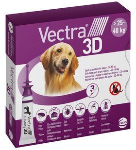 CEVA ВЕКТРА 3D 25.1 - 40.0 кг (3 х 4,7мл) 179800 фото
