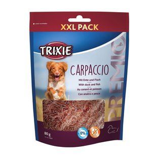 Лакомство для собак Trixie Premio Carpaccio 80 г (утка и рыба) 31804 фото