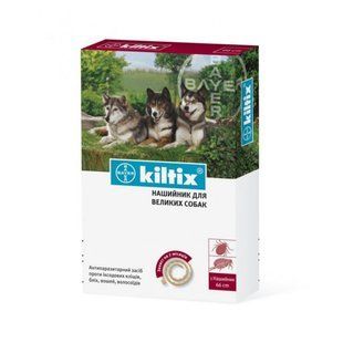 Bayer Kiltix 66 см нашийник проти бліх та кліщів для собак 17096 фото