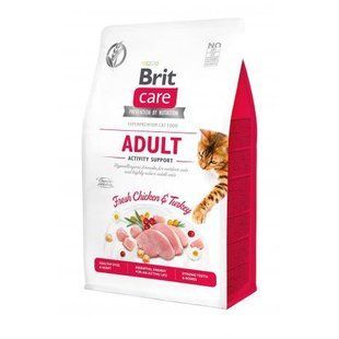 Сухой корм Brit Care Cat GF Adult Activity Support для кошек, живущих на улице, индейка и курица, 400 г 171299 фото