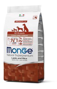 Monge Dog All breeds Puppy & Junior ягня з рисом 2,5 кг 70011181 фото