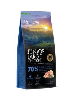 Корм Profine Junior Large Chicken and Potatoes для щенков и юниоров больших пород с курицей и картофелем 12 кг 173065 фото