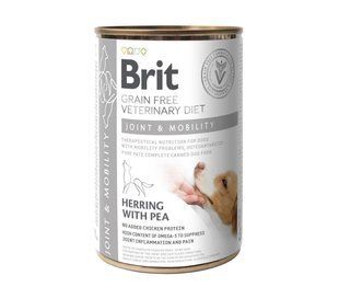 Влажный корм Brit GF VetDiet Joint & Mobility для собак, поддержка здоровья суставов, сельдь, индейка и 100271/5996 фото