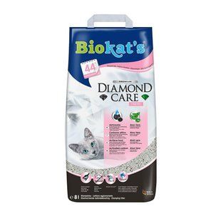 Наполнитель бентонитовый Biokats Diamond Frech 8 л для кошачьего туалета G-613260 фото