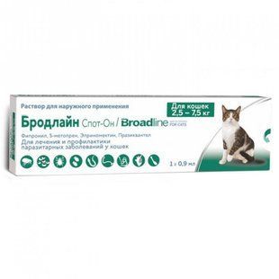 Merial Broadline (Бродлайн) Спот-он для котів L (2.5-7.5кг), шприц-аплікатор, упаковка 3 шт 50117 фото