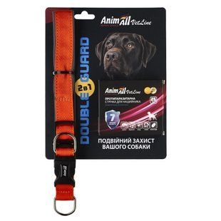 AnimAll VetLine Double Guard комплект нашийник з протипаразитарною стрічкою, 25 мм, 400 - 500 мм, помаранчевий (40/X/X) шт 180792 фото