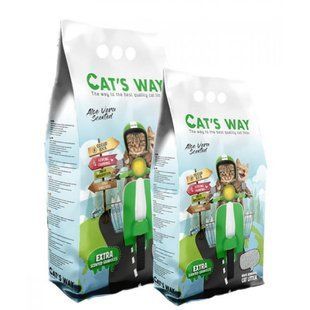 Бентонитовый наполнитель Cat's Way Aloe Vera с ароматом алое для кошачьего туалета 10 л CTSWY-005-2 фото