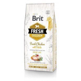 Сухий корм Brit Frech Chicken Potato Adult 12 кг для дорослих собак курка, картопля 170989 фото