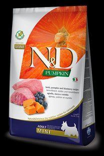 Farmina (Фарміна) n&d Grain Free Pumpkin dog Lamb & Blueberry Adult Mini 800 г беззерновий сухий корм 156338 фото
