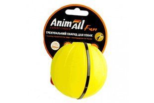 Іграшка AnimAll Fun тренувальний м'яч для собак, 7 см, жовта 130203 фото