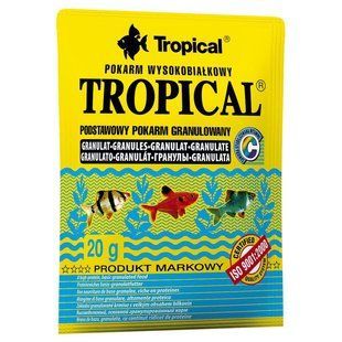 Сухий корм для акваріумних риб Tropical в гранулах &laquo;Tropical Granulat&raquo; 20 г (для всіх акваріумних риб) 61481 фото