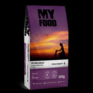 Сухий Корм Myfood Суперпреміум для дорослих вибагливих котів з Куркою 12 кг 800837 фото