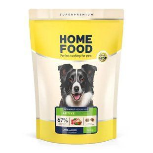 Home Food dog Adult Medium/Maxi 1.6 кг Сухой корм для взрослых активных собак и юниоров ягненка с рисом 4820235020446 фото