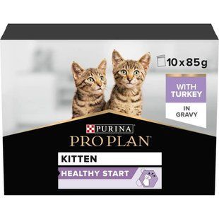 Мультипак Pro Plan Kitten 85г х 10 шт для кошенят з індичкою 12575524 фото