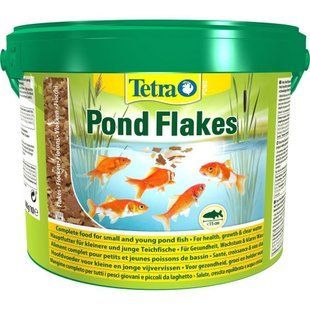 Корм Tetra Pond Flakes 10 л суміш пластівців для дрібних риб 172012 фото