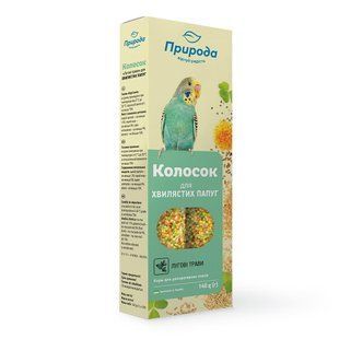 Колосок Природа для папуг лугові трави 140 г PR740027 фото