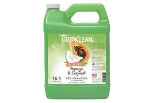 Шампунь TropiClean Papaya and Coconut 1:16 для собак і кішок 3,8 л 60135 фото