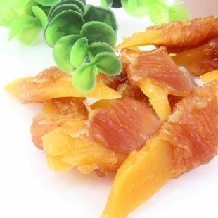 Лакомство "Сельские Вкусности" для собак, куриные ломтики на манговой палочке, 500г LSV-03 фото