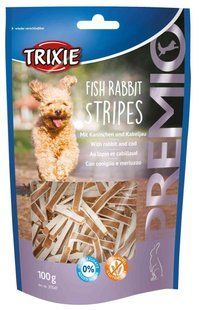 Лакомство Trixie Premio Fish Rabbit Stripes для собак, с рыбой и кроликом, 100 г 31547 фото