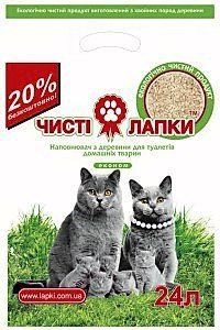 Чисті лапки 10 кг (45 л) наповнювач для котячого туалету 8100461 фото