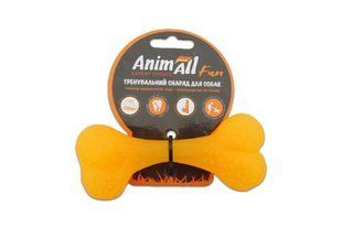 Іграшка для собак AnimAll Fun кістка, жовта, 12 см 88111 фото