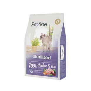Profine Cat Sterilised 10 кг сухий корм для стерилізованих кішок і кастрованих котів з куркою 170564/7688 фото