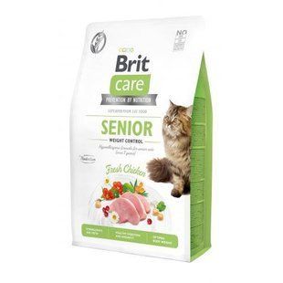 Сухой корм Brit Care Cat GF Senior Weight Control для пожилых кошек с избыточным весом, курица, 2 кг 171314 фото